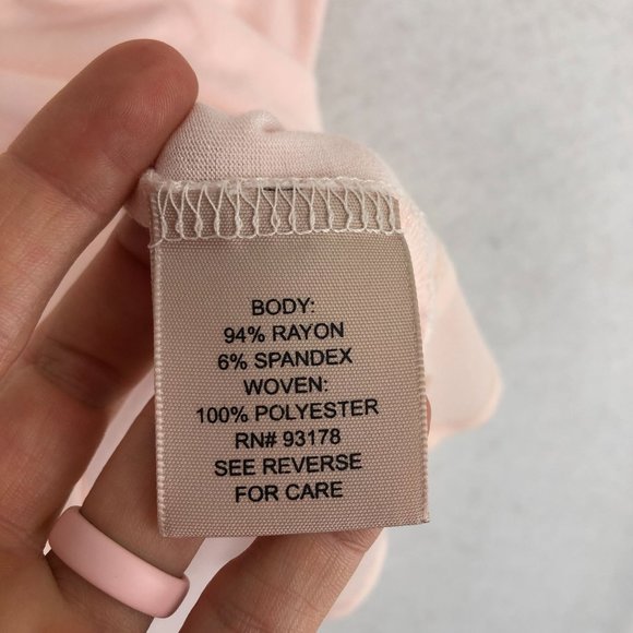 Philosophy Women's Size Medium Pink Semi-Sheer Frayed Trim Sleeveless Tank Top - Picture 8 of 10